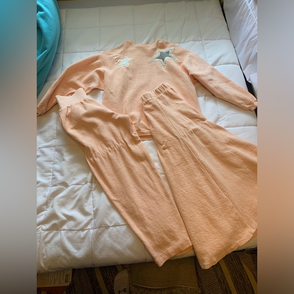 Vintage pink sweater suit